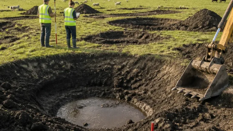 Three Ice Age ‘ghost ponds’ excavated on Norfolk farm to restore wetland biodiversity