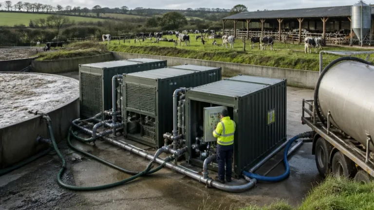 Phosphorus recovery unit at Harper Adams strips 98% of slurry P in on-farm trial