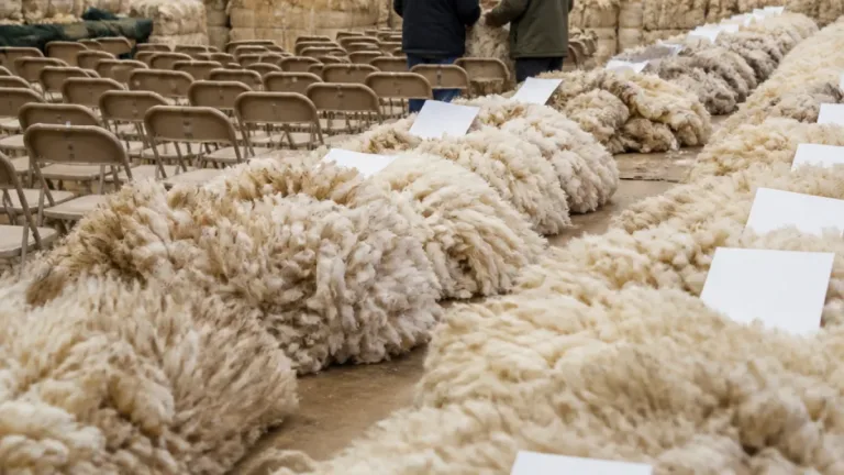 Weaker demand leaves British Wool auction clearance lower but average prices steady